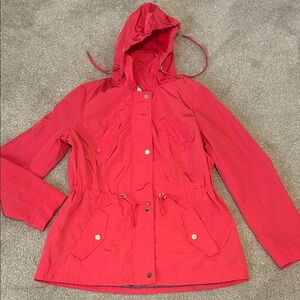 Charter Club Women’s Pink Hooded Anorak Jacket size MEDIUM